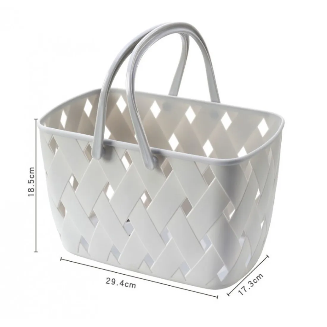 Plastový organizér - úložný košík, růžový