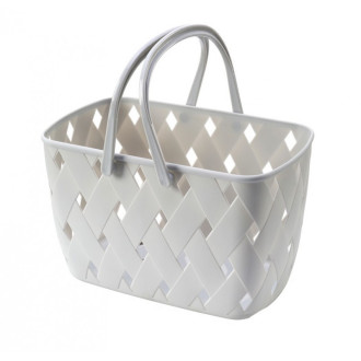 Plastový organizér - úložný košík, šedý