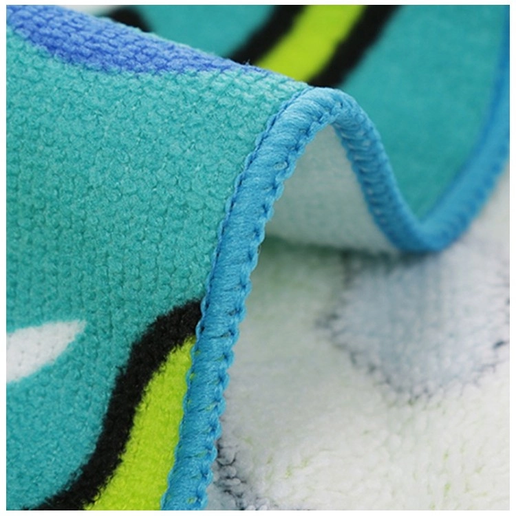 Plážová osuška s kapucí, pelerína pro děti - Mořská panna, modrá