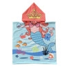 Plážová osuška s kapucí, pelerína pro děti - Mořská panna