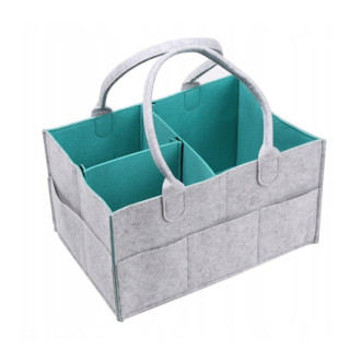 Plstený úložný organizér - zelený