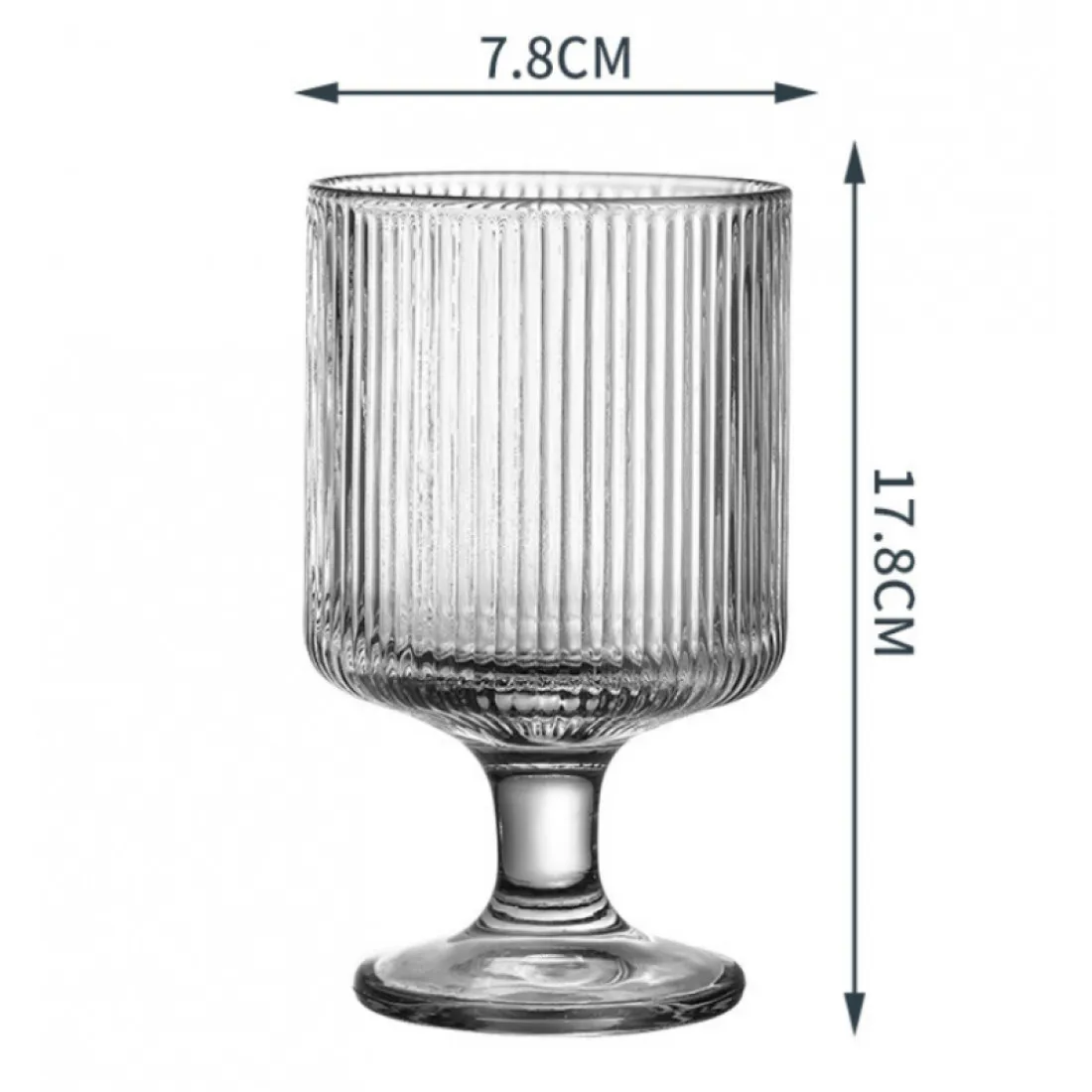 Poháre na kávu, dezerty 225 ml - sada 6ks