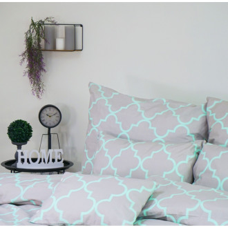 Ložní povlečení Dolce Delux - šedo-zelené 200 x 140 cm