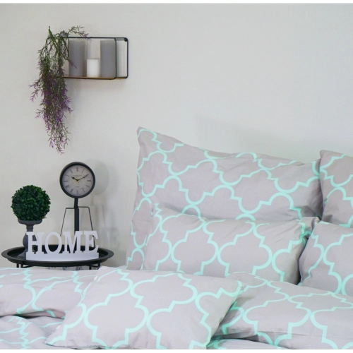 Ložní povlečení Dolce Delux - šedo-zelené 200 x 140 cm