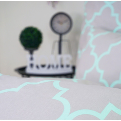 Ložní povlečení Dolce Delux - šedo-zelené 200 x 140 cm