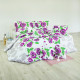 Posteľné obliečky Delux motív kvetov - fialové 200 x 140 cm