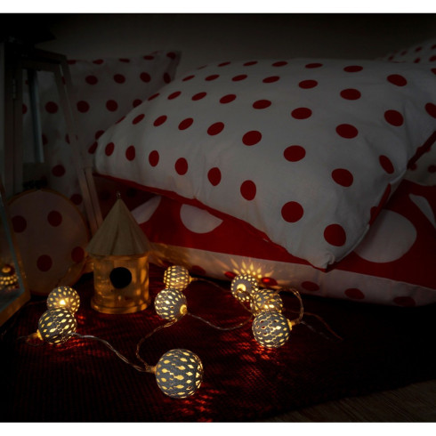 Posteľné obliečky Delux - červené bodky 200 x 140 cm