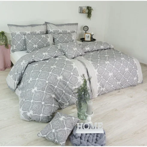 Ložní povlečení Vintage Delux - šedé 200 x 140 cm