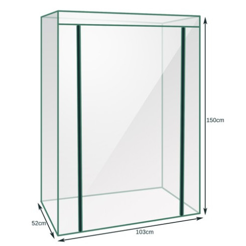 Přenosný mini fóliovník 150 x 103 x 52 cm