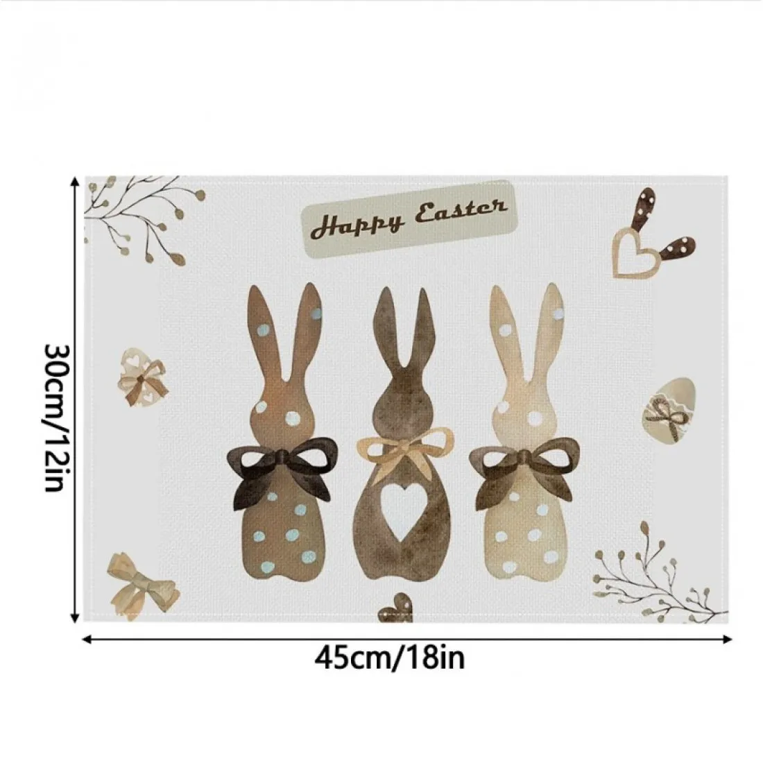 Prestieranie na stôl s veľkonočným motívom 30x45 cm - 1ks