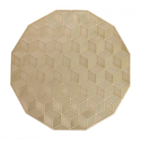 Prestieranie na stôl zlaté okrúhle - 38 cm