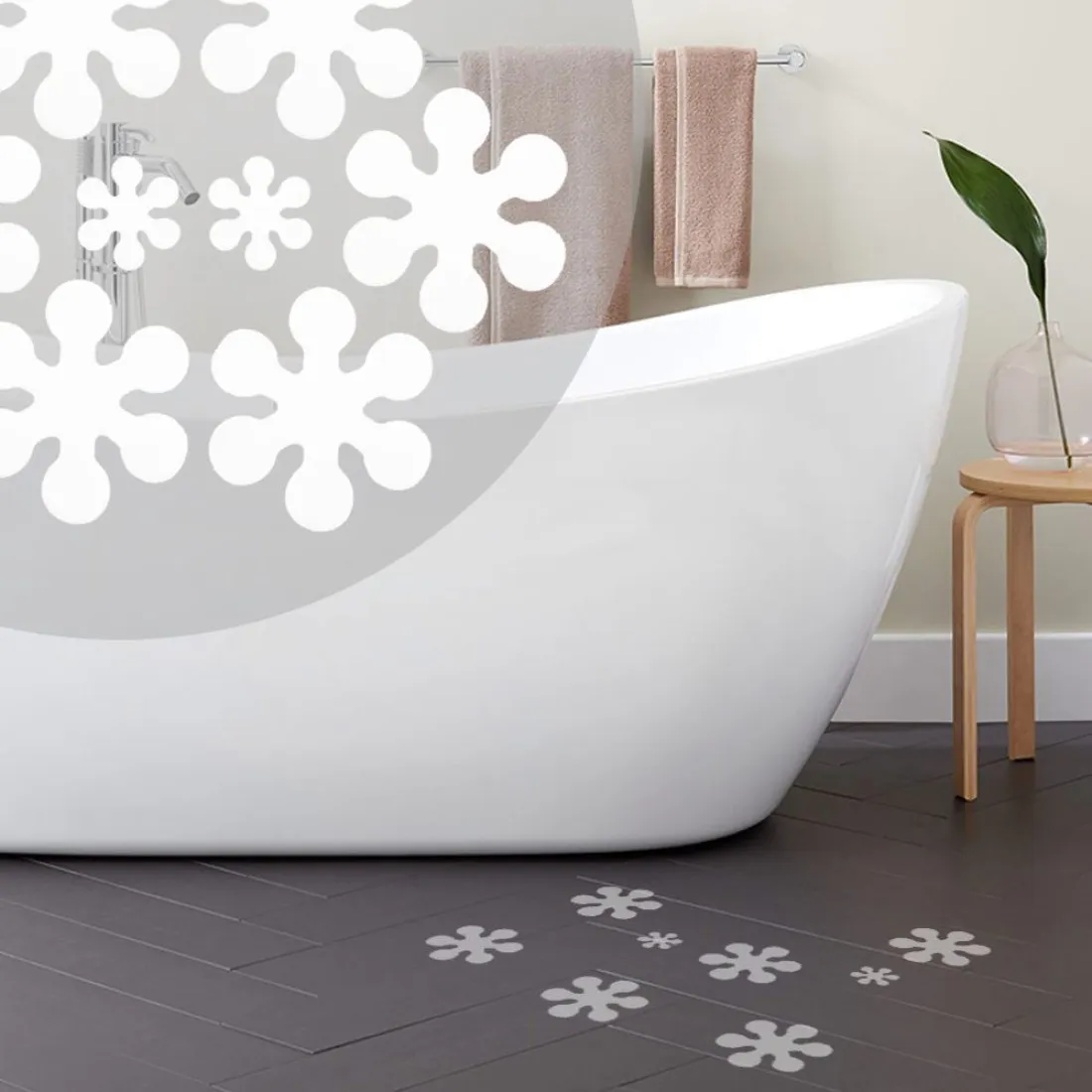 Protišmykové nálepky do vane, 8ks