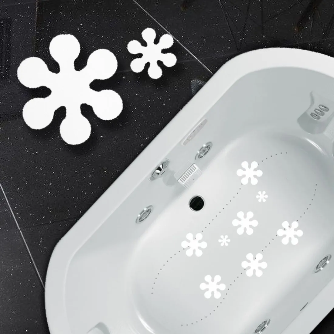 Protišmykové nálepky do vane, 8ks