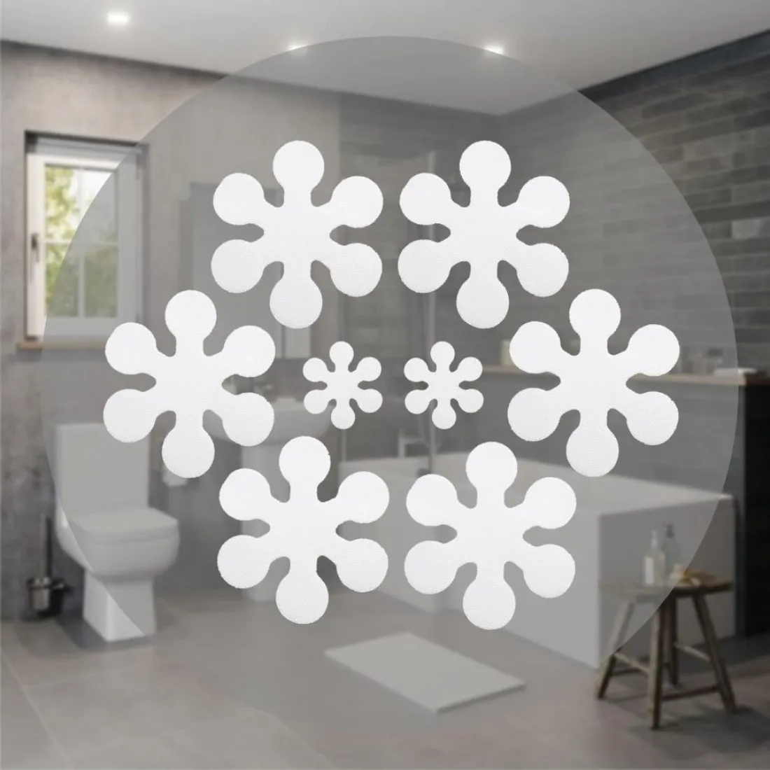 Protišmykové nálepky do vane, 8ks