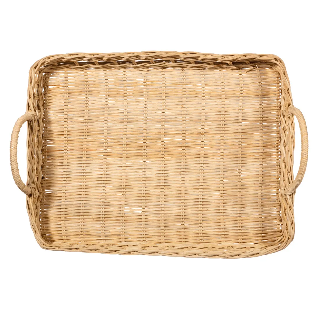 Ratanový podnos s uchy 39 cm