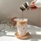 Žebrovaná sklenice na kávu a nápoje, 420 ml, 1 ks