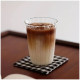 Žebrovaná sklenice na kávu a nápoje, 420 ml, 1 ks
