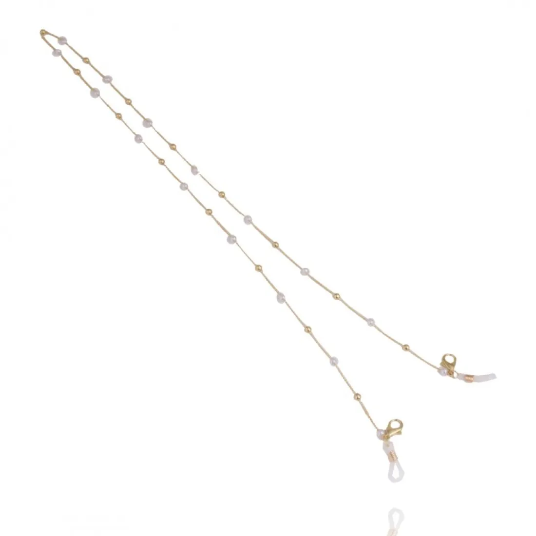 Řetízek na brýle - bílé zlato