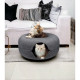 Rozkládací pelíšek pro kočky Donut, 50 cm - tmavě šedý