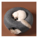 Rozkladací pelech pre mačky Donut, 50 cm - tmavo sivý