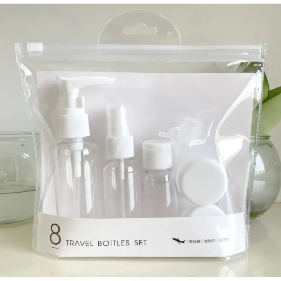 Sada cestovních lahví do letadla