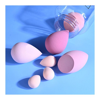 Sada hubiek na make up, 7 ks - fialové