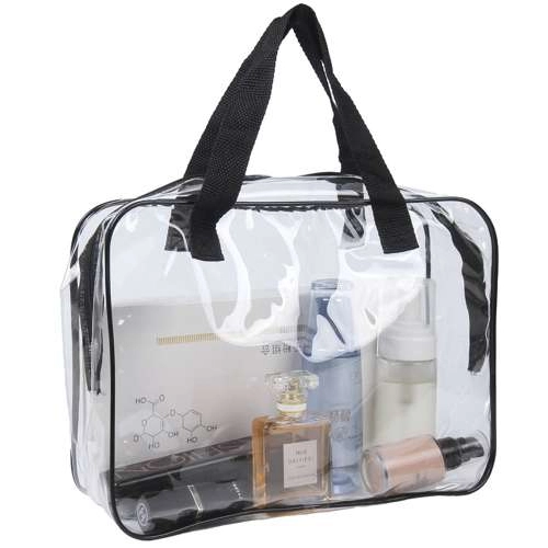 Sada kosmetických taštiček - 3 ks průhledné