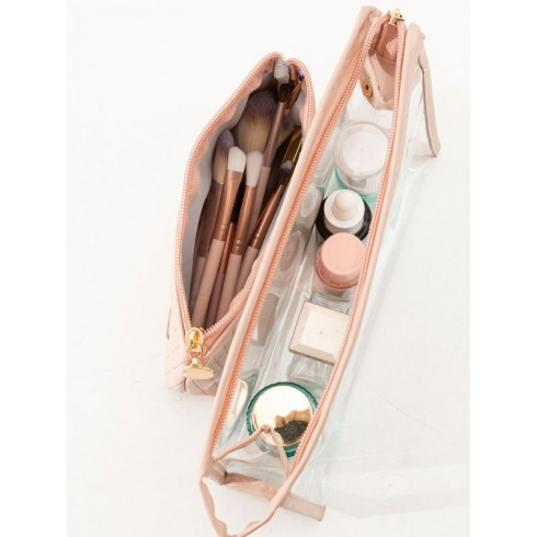 Sada kozmetických taštičiek 2v1 - krémové