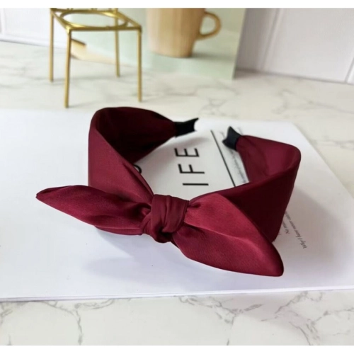 Saténová čelenka do vlasov - ružová