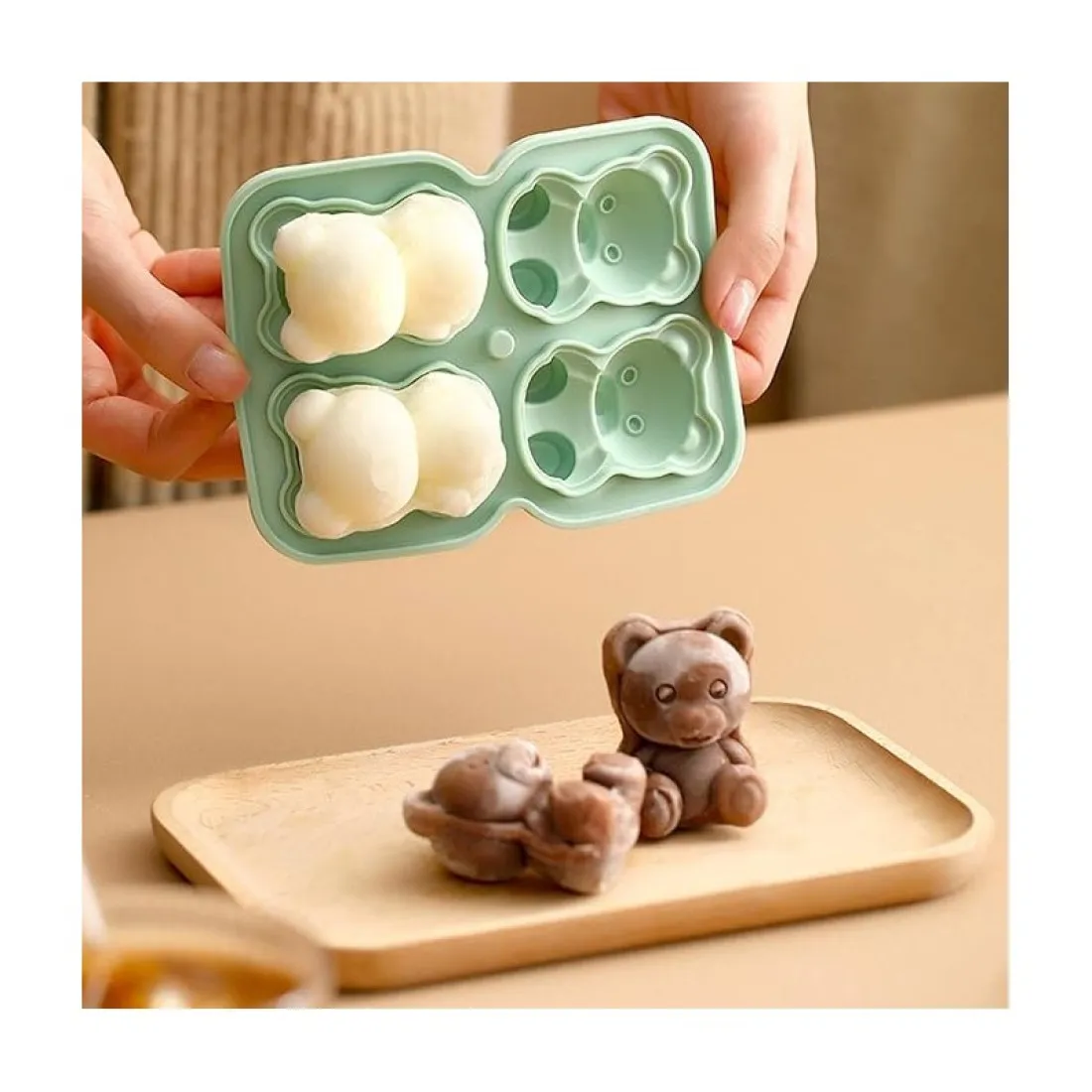 Silikonová forma na čokoládu a led - medvídci