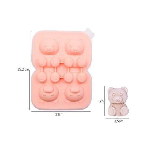 Silikonová forma na čokoládu a ľad - medvedíky