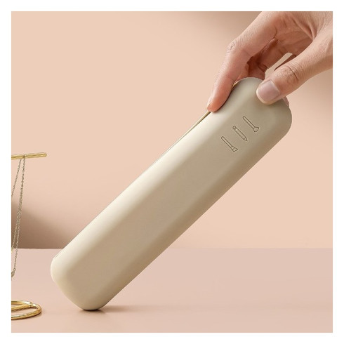 Silikónové puzdro na štetce - béžové