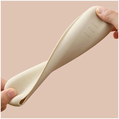 Silikónové puzdro na štetce - béžové