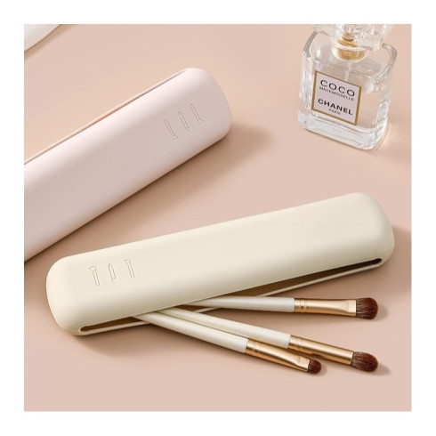 Silikónové puzdro na štetce - béžové