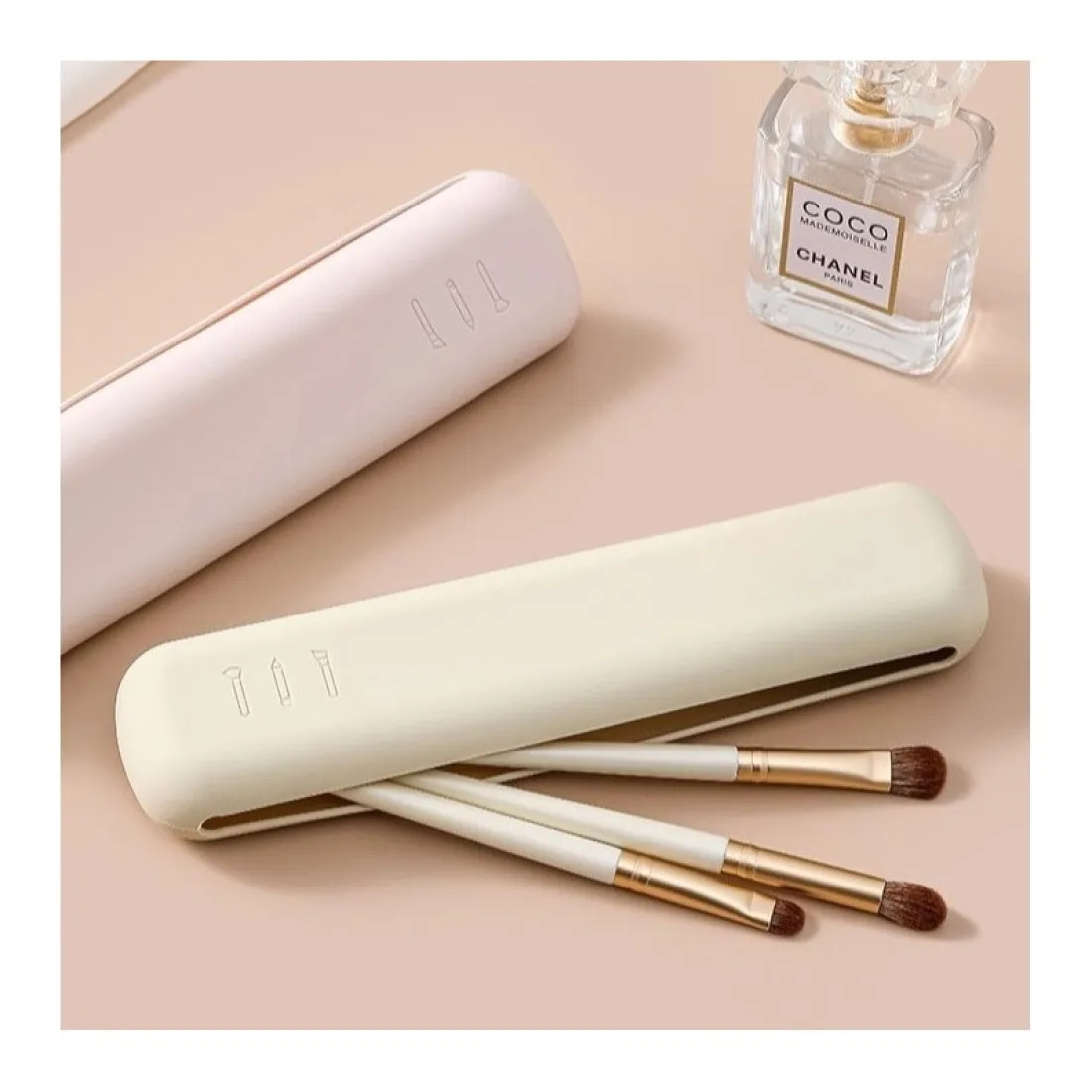 Silikonové pouzdro na štětce - růžové