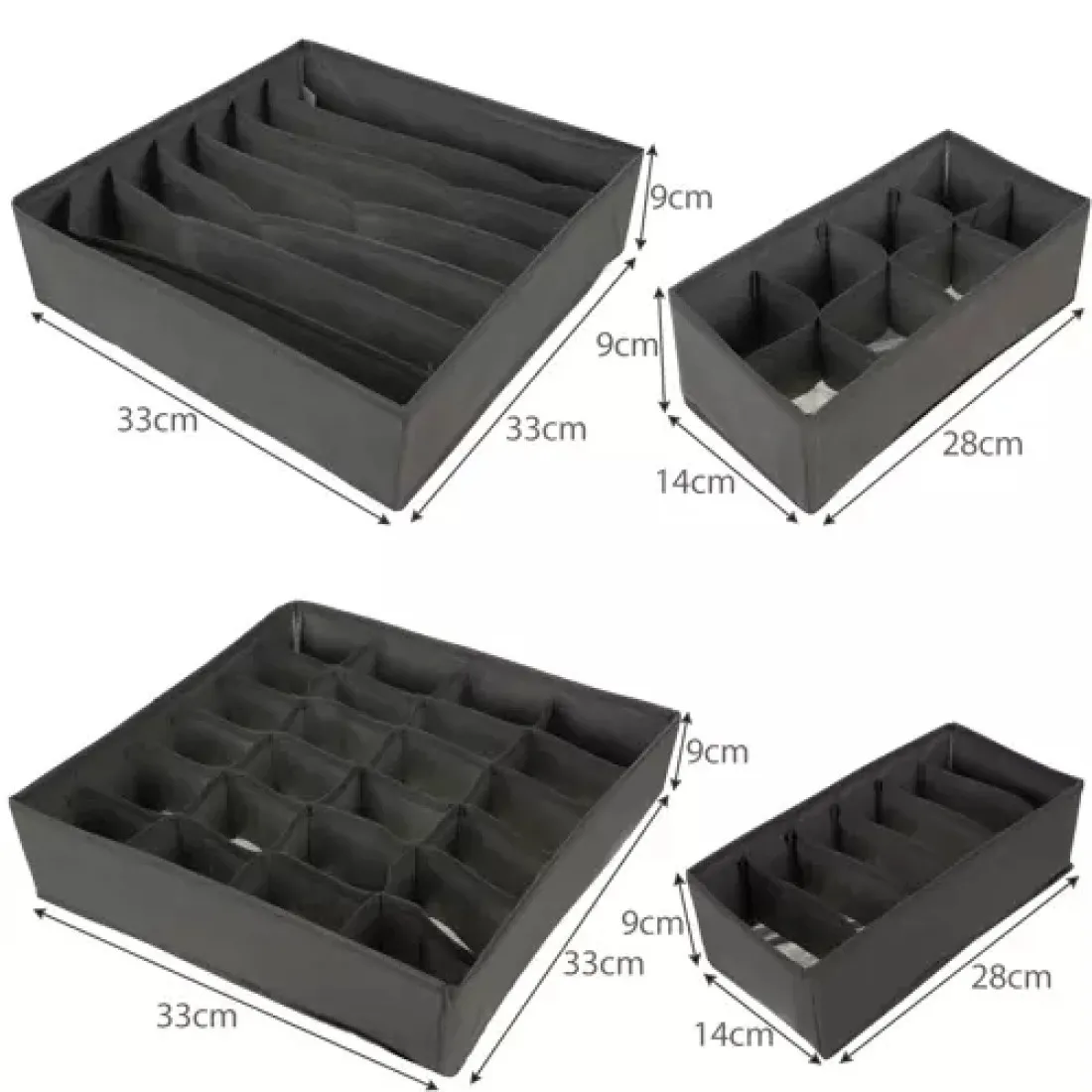 Skládací organizér na spodní prádlo - 4ks