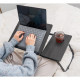Skládací stolek na notebook - antracitový