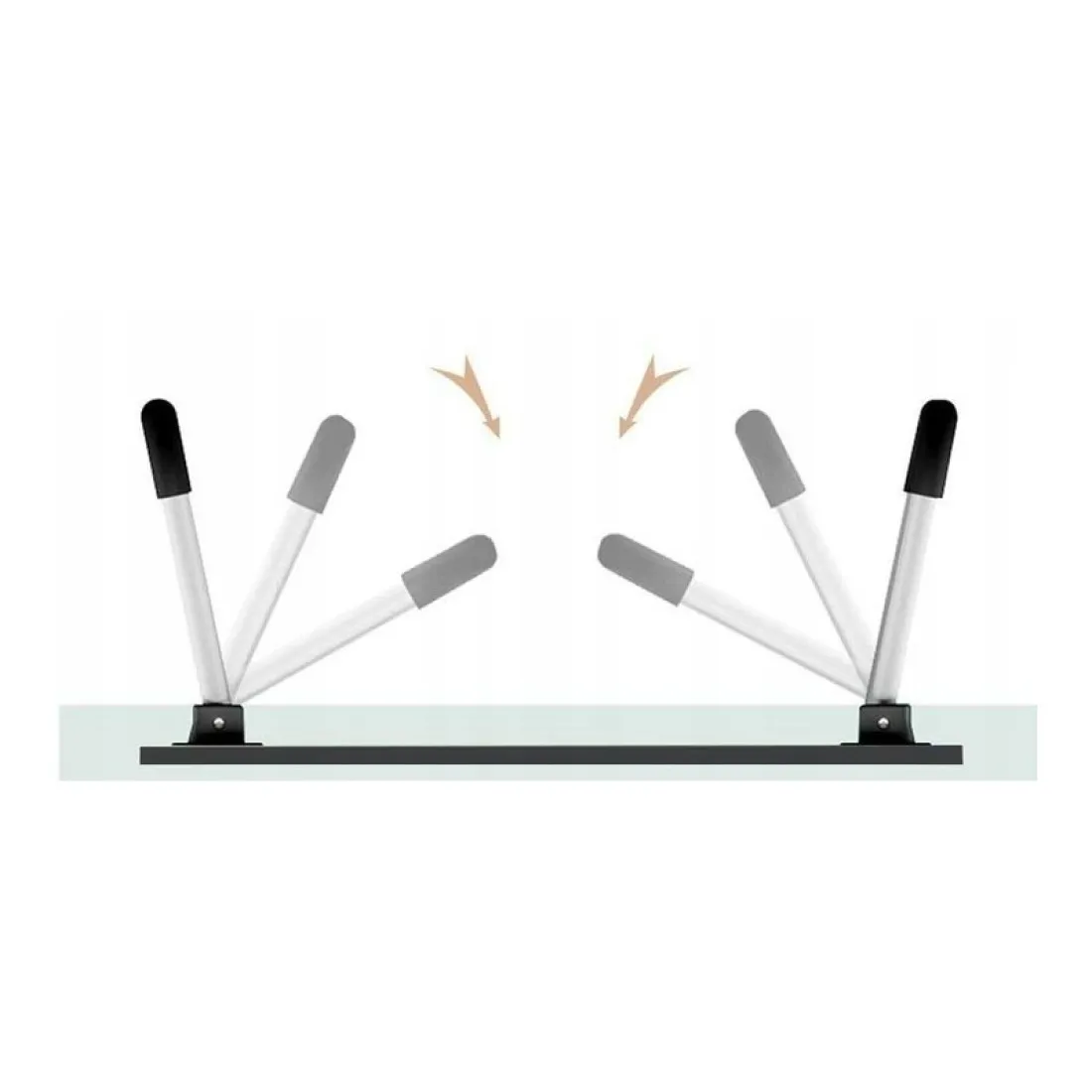 Skladací stolík na notebook - čierny