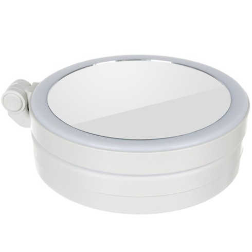 Skladacie kozmetické zrkadlo - zväčšovacie s LED podsvietením