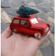 Skleněná vánoční dekorace - ozdoba autíčko 10 cm