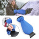 Škrabka s rukavicou na ľad do auta - modrá