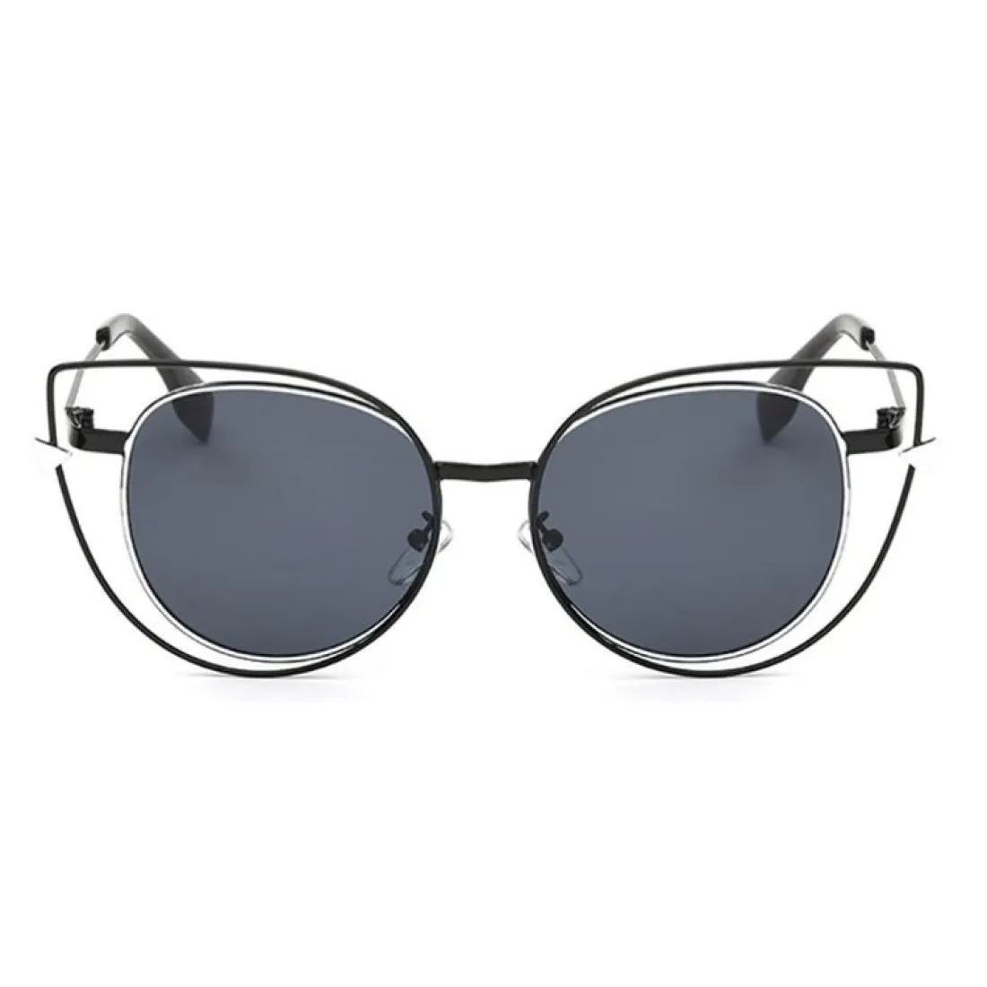 Slnečné okuliare Cat Mirror - čierne
