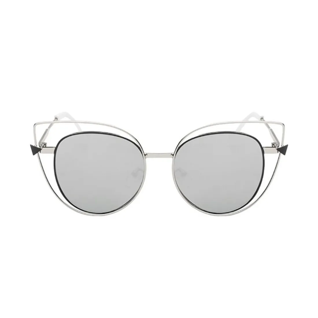 Slnečné okuliare Cat Mirror - šedé