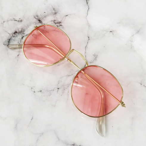 Slnečné okuliare Circle - ružové