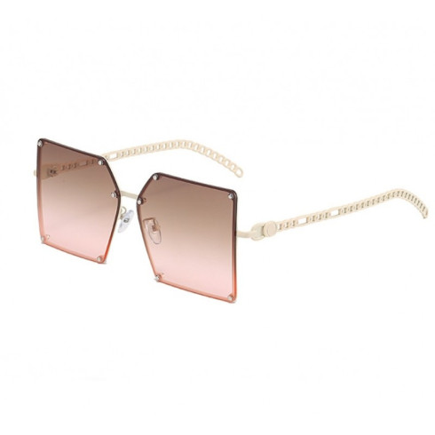 Slnečné okuliare Elegant s kryštálikmi - ružové