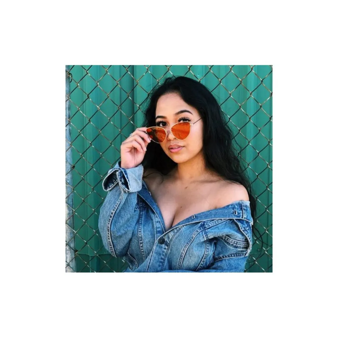 Slnečné okuliare Fashion - oranžové