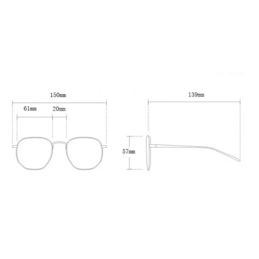 Slnečné okuliare okrúhle - hnedé