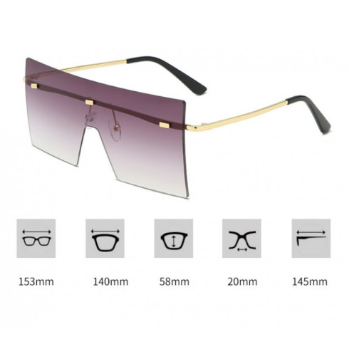 Slnečné okuliare Ombré - ružové