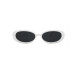Slnečné okuliare Oval - biele