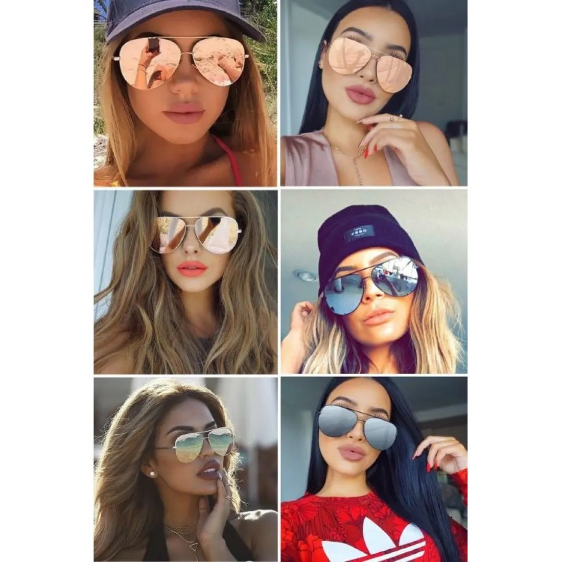 Slnečné okuliare pilotky - tyrkysové so zlatým rámom